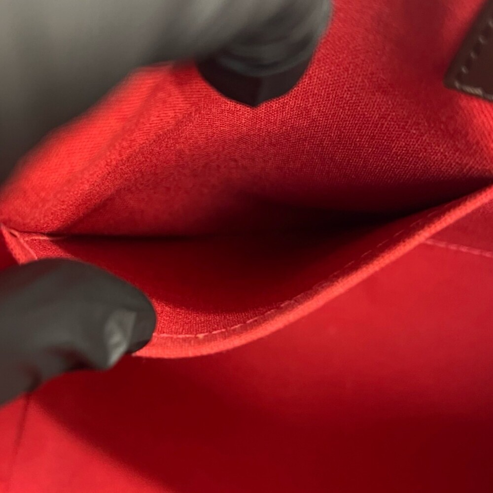 LOUIS VUITTON Authentic Brown Damier Leather Tote Bag - Picture 10 of 10